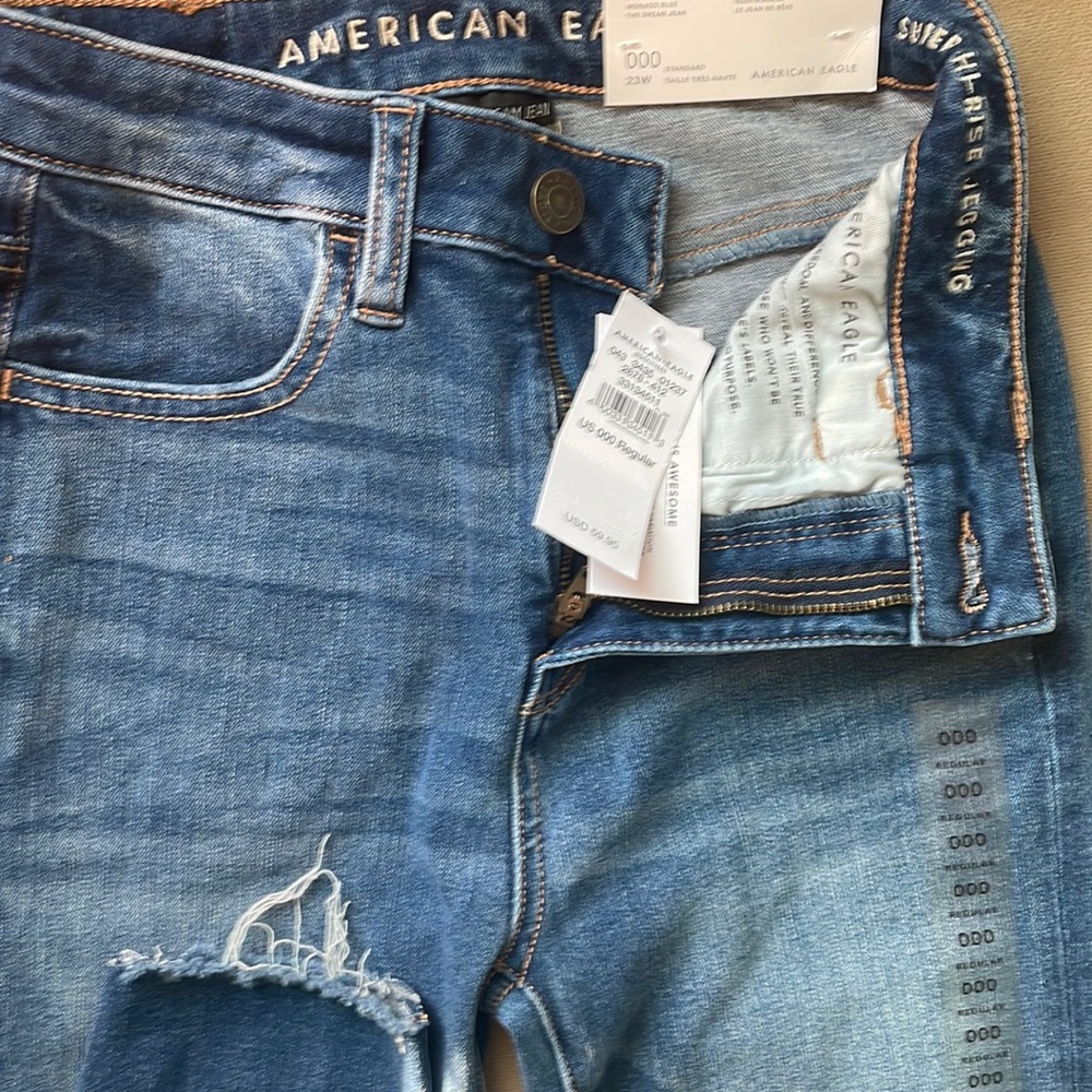 American Eagle Super High Rise Jegging Size 000